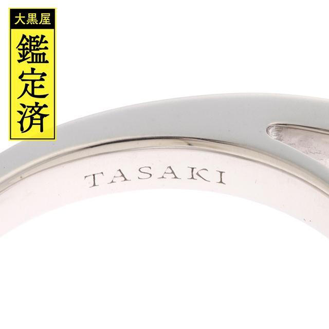 タサキ　リング　ホワイトゴールド　ブラックパール　11.5号_4