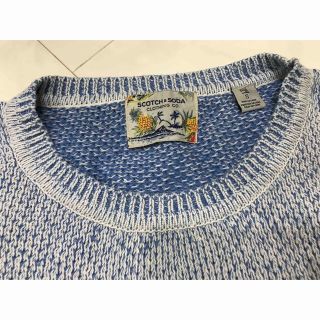 スコッチアンドソーダ(SCOTCH & SODA)の美品 Scotch & Soda スコッチアンドソーダ コットンニット 淡色(ニット/セーター)