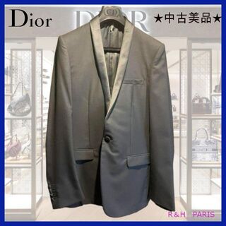 ディオールオム(DIOR HOMME)のディオール　Dior  ショールカラー　ジャケット　46 ブラック(テーラードジャケット)