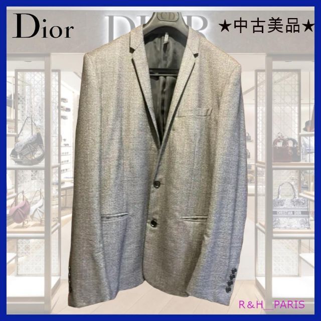 【美品】ディオール　DIOR セットアップ　46 グレー