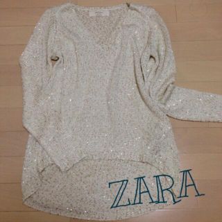 ザラ(ZARA)のZARA ｷﾗｷﾗｽﾊﾟﾝｺｰﾙﾆｯﾄ♡(ニット/セーター)