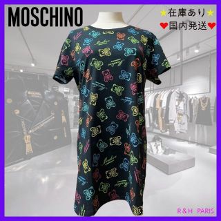 モスキーノ(MOSCHINO)の新品★MOSCHINO モスキーノ テディベア Tシャツ 黒 XXS(Tシャツ(半袖/袖なし))