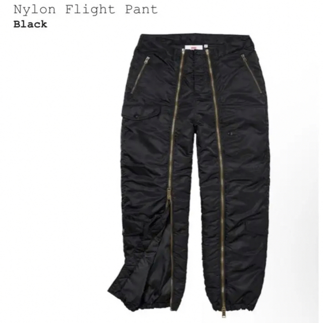 Black黒SIZE新品未使用　Supreme nylon flight pant L