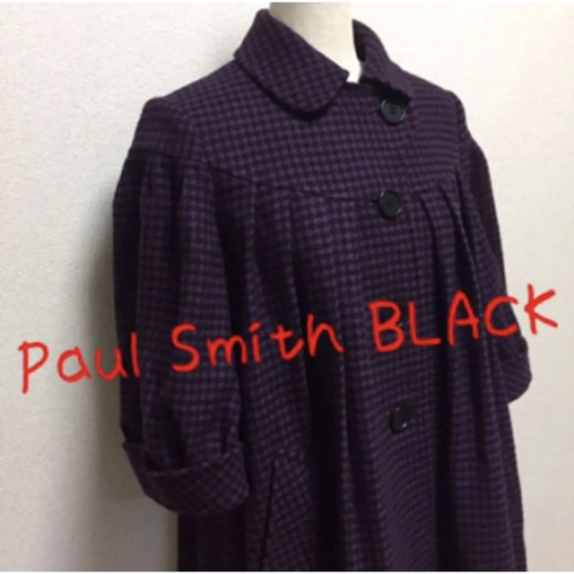 Paul Smith(ポールスミス)のポール スミス ブラック コート レディースのジャケット/アウター(ロングコート)の商品写真