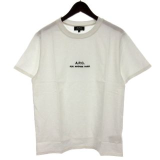 アーペーセー(A.P.C)のA.P.C. ロゴ 刺繍 Tシャツ カットソー 半袖 M ホワイト(Tシャツ/カットソー(半袖/袖なし))