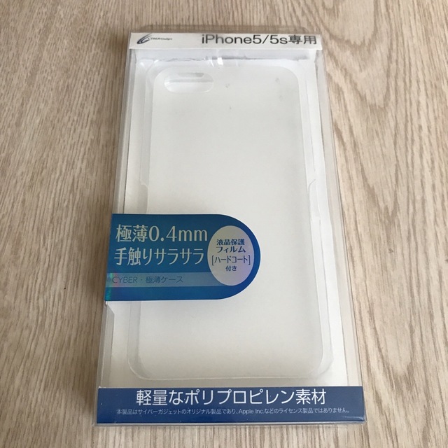 CYBER iPhoneケース（iPhone5／5s用）　極薄 スマホ/家電/カメラのスマホアクセサリー(iPhoneケース)の商品写真