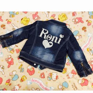 ロニィ(RONI)のRONI🎀デニム　ライダース(ジャケット/上着)