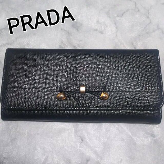 【追跡有り】PRADA リボン 長財布 ウォレット