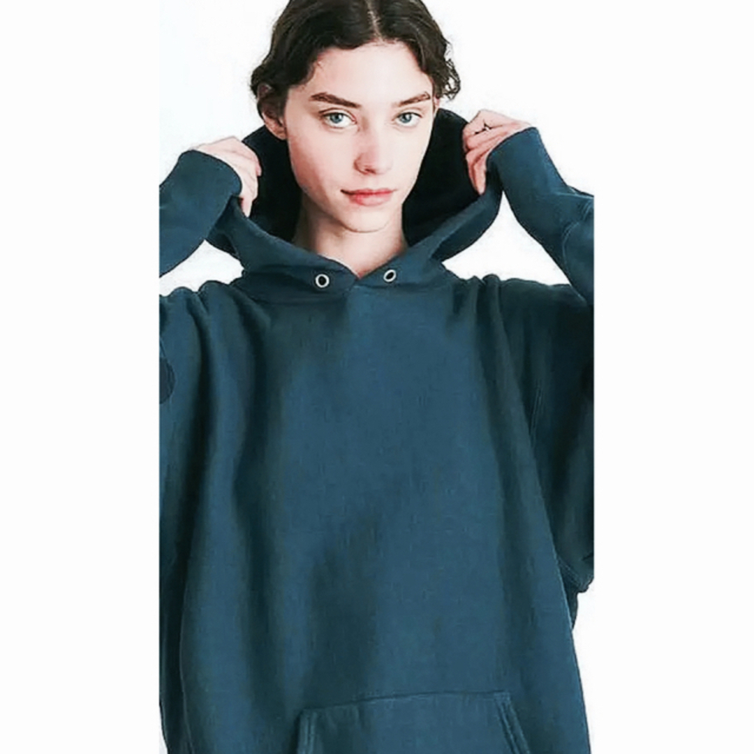 ATON - 【新品】エイトン ATON パーカー ユニセックス ブルーの通販 by