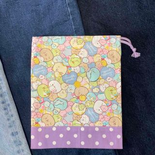 ハンドメイド エプロン&三角巾 ヒッコリー デニム調 140センチの通販 ...