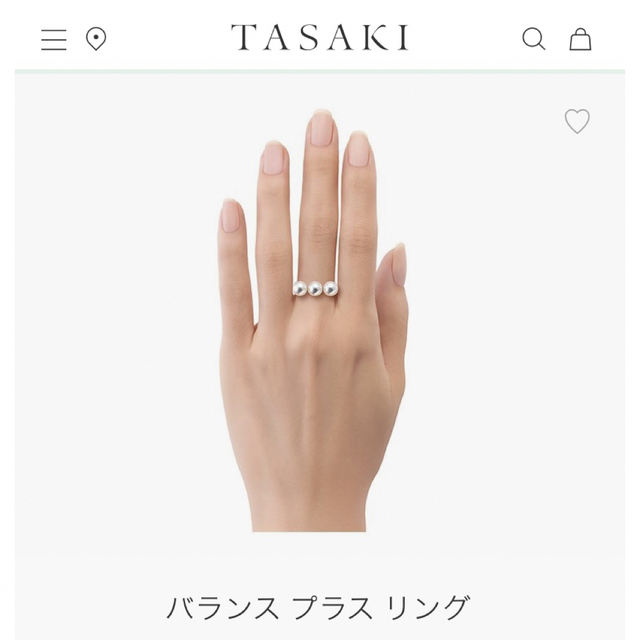 ★美品★ TASAKI タサキ バランス プラス リング 10号 YG