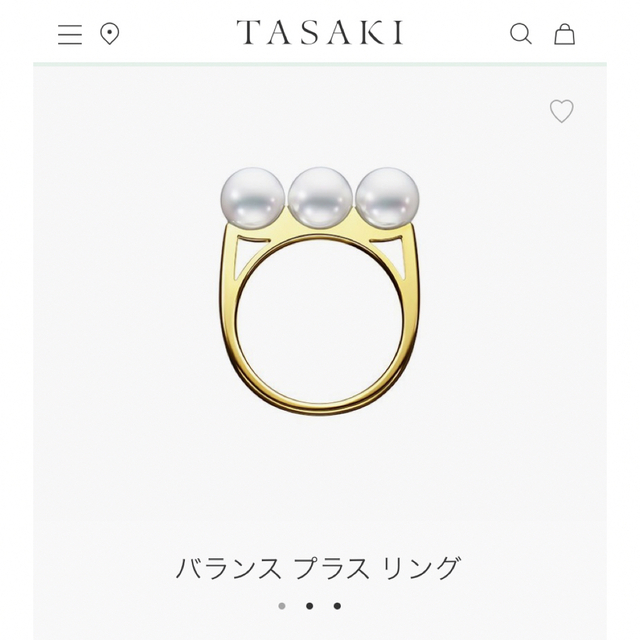 ★美品★ TASAKI タサキ バランス プラス リング 10号 YG