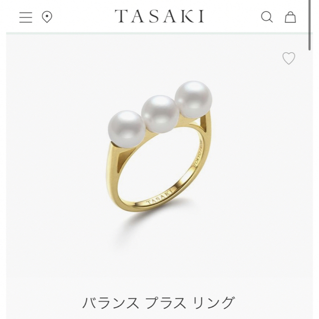 TASAKI(タサキ)の★美品★ TASAKI タサキ バランス プラス リング 10号 YG レディースのアクセサリー(リング(指輪))の商品写真