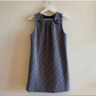 ザラキッズ(ZARA KIDS)のZARA kids ザラ グレンチェック ワンピース 13-14 164 160(ワンピース)