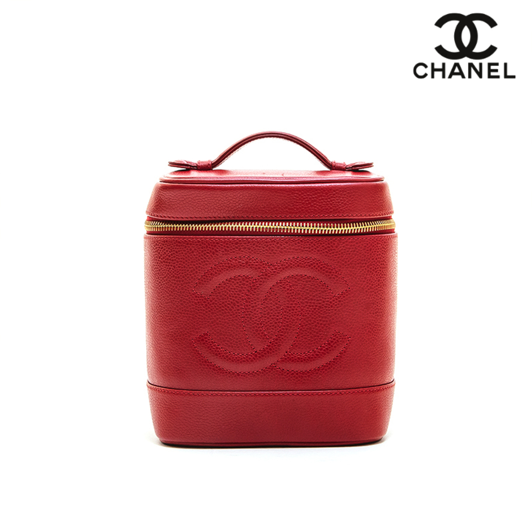 シャネル CHANEL キャビアスキン バニティ  ハンドバッグ