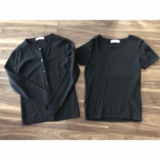 VIAGGIO BLU - ビアッジョブルー アンサンブル 黒 2 ウールの通販 by