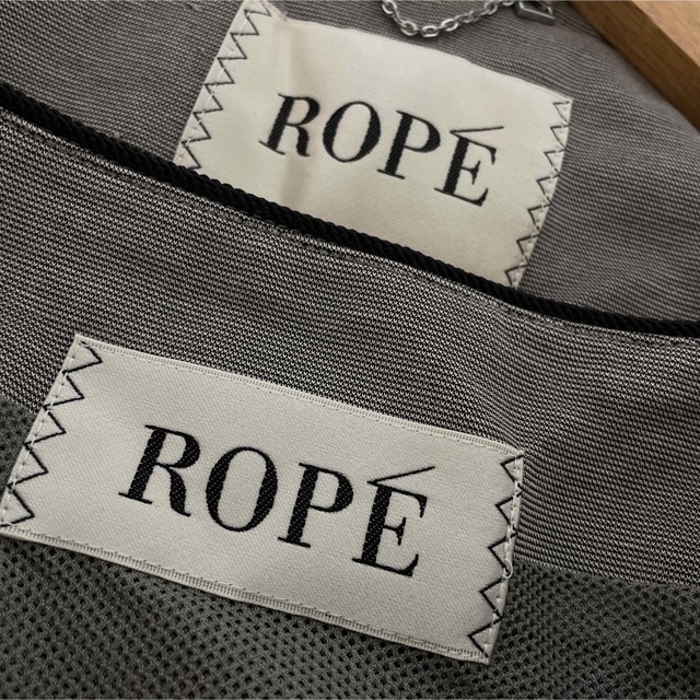 ROPE’(ロペ)のロペ  スカートスーツ セットアップ 上下  フォーマル　ノーカラージャケット レディースのフォーマル/ドレス(スーツ)の商品写真