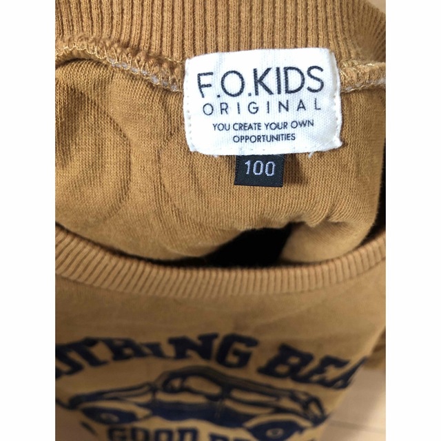 F.O.KIDS(エフオーキッズ)の【F.O.KIDS】トレーナー 100cm キッズ/ベビー/マタニティのキッズ服男の子用(90cm~)(Tシャツ/カットソー)の商品写真