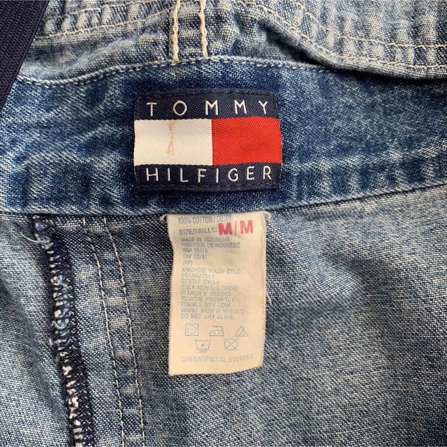 TOMMY HILFIGER(トミーヒルフィガー)のTOMMY HILFIGER サロペット オーバーオール ショート デニム レディースのパンツ(サロペット/オーバーオール)の商品写真