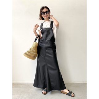 L'Appartement DEUXIEME CLASSE - アパルトモン Artificial Leather Overall Skirt