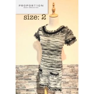 プロポーションボディドレッシング(PROPORTION BODY DRESSING)の＊ PROPORTION プロポーション　ボディー　ワンピース　ニット　M(ミニワンピース)