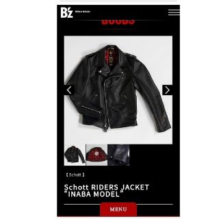 B'z　ライダースSchott “INABA MODEL　新品未使用品です