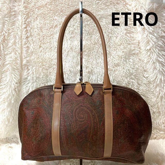 ETRO  エトロ　ハンドバッグ　ペイズリー柄　PVC