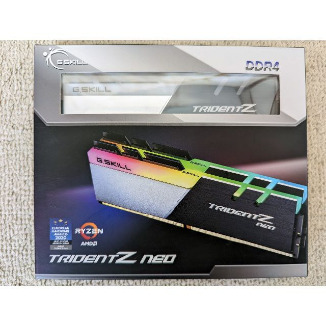 G.Skill TridentZ Neo DDR4-3600 64G スマホ/家電/カメラのPC/タブレット(PCパーツ)の商品写真