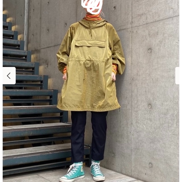 beams boy  ナイロンウォッシャー　アノラック　パーカー　MUSTARD