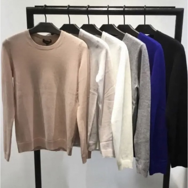 高品質の人気トップス【カシミヤ100%】theory プルオーバーニット ピンク S