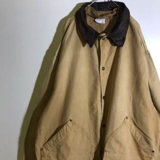 ウールリッチ(WOOLRICH)のウールリッチ　ハンティングジャケット　襟レザー　古着　ビンテージ(カバーオール)