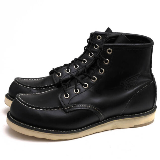 レッドウィング／RED WING ワークブーツ シューズ 靴 メンズ 男性 男性用レザー 革 本革 ブラック 黒  8179 6inch CLASSIC MOC TOE クラシックモックトゥ IRISH SETTER アイリッシュセッター モックトゥ 定番 グッドイヤーウェルト製法