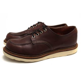 レッドウィング(REDWING)のレッドウィング／RED WING シューズ 靴 メンズ 男性 男性用レザー 革 本革 ブラウン 茶  8109 WORK OXFORD MOC TOE トラクショントレッドウェッジソール  モックトゥ グッドイヤーウェルト製法(その他)