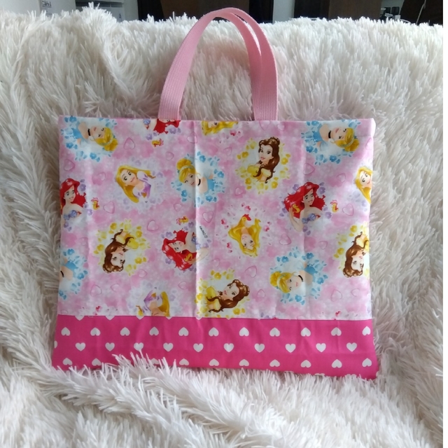 確認用70!入園グッズ レッスンバッグ ピンク ハート www