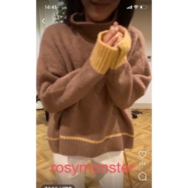 rosymonster バイカラーニット　ロージーモンスター