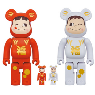 ベアブリック(BE@RBRICK)のBE＠RBRICK 達磨 ペコちゃん & ポコちゃん 100% & 400%(その他)