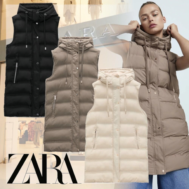 ZARA  ダウンベスト　ベスト