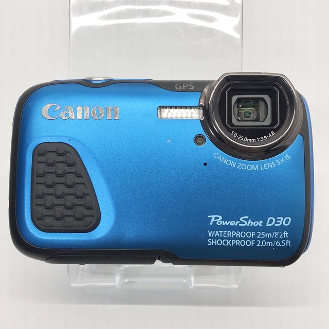 Canon(キヤノン)のCanon デジタルカメラ Power Shot D30 ブルー スマホ/家電/カメラのカメラ(コンパクトデジタルカメラ)の商品写真