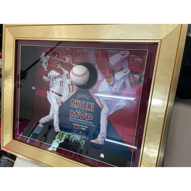 大谷翔平 MLB公認認定書付き 2021 MVP受賞記念額 直筆 大谷翔平 MLB公認認定書付き 2021 MVP受賞記念額 直筆