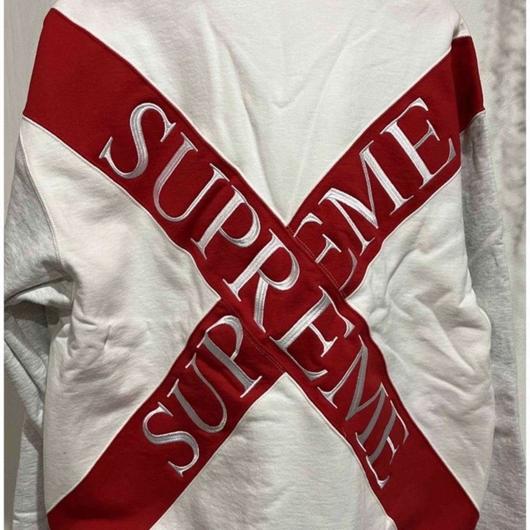 Supreme(シュプリーム)のSupreme Cross Half Zip Sweatshirt L Grey メンズのトップス(スウェット)の商品写真