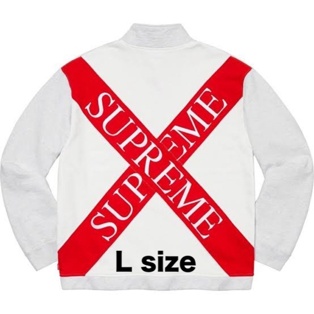 Supreme(シュプリーム)のSupreme Cross Half Zip Sweatshirt L Grey メンズのトップス(スウェット)の商品写真