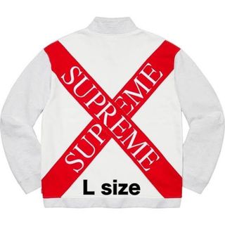 シュプリーム(Supreme)のSupreme Cross Half Zip Sweatshirt L Grey(スウェット)