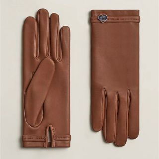 エルメス(Hermes)の新品　エルメス　グローブ　手袋　ドリームラブ　コニャック　ハート　7.5(手袋)