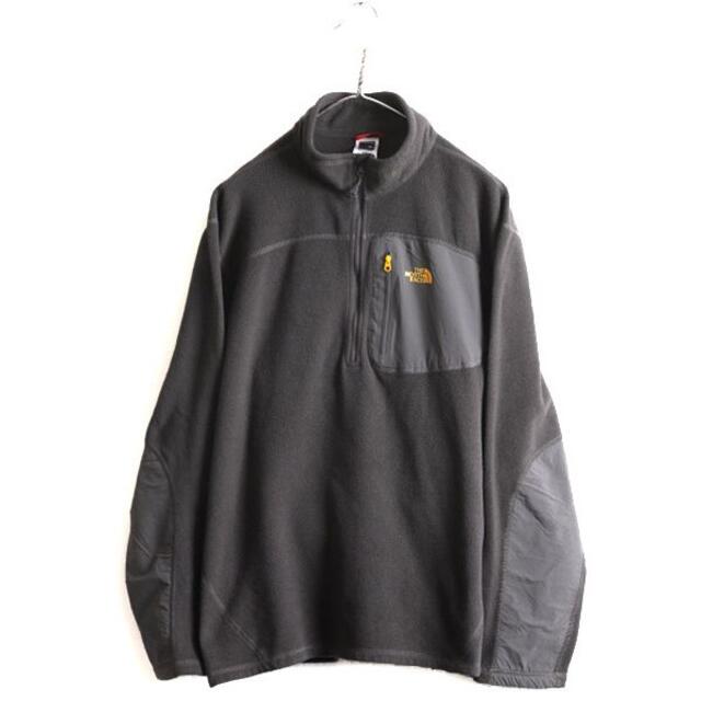 THE NORTH FACE(ザノースフェイス)のノースフェイス フリース Tシャツ XL ロンT プルオーバー アウトドア 濃灰 メンズのトップス(Tシャツ/カットソー(七分/長袖))の商品写真