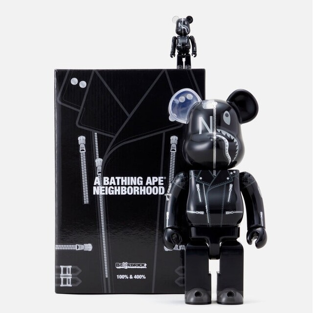 BE@RBRICK BAPE × NEIGHBORHOOD 100% 400%