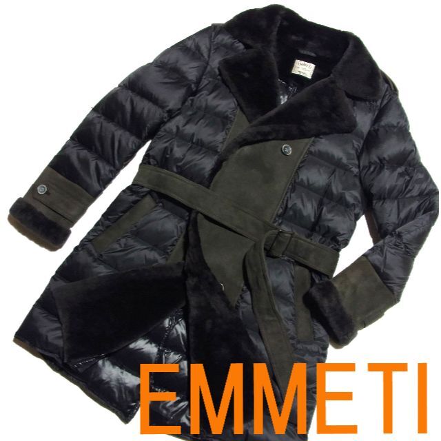 EMMETI - 定価27万 EMMETI エンメティ ムートン ダウン コート 44