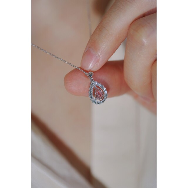 ヤマト工芸 【極品】美しいネックレス pt950ホワイトゴールド 2.00ct
