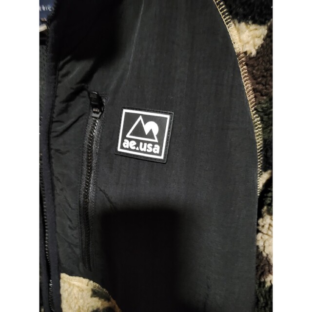 アメリカンイーグル 迷彩柄 フリース ジャケット サイズUS S メンズのトップス(パーカー)の商品写真