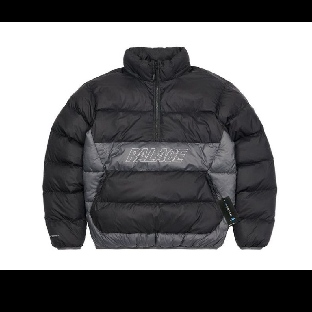 PALACE PAL-TEX HALF ZIP PUFFA BLACK