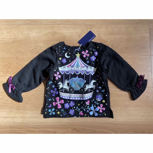 ANNA SUI mini(アナスイミニ)のANNA SUI MINI トップス 90 新品未使用 アナスイミニ キッズ/ベビー/マタニティのキッズ服女の子用(90cm~)(Tシャツ/カットソー)の商品写真